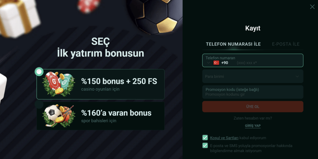 Pin-Up Casino Kayıt Süreci Önizlemesi